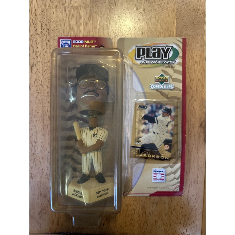 Reggie Jackson Bobblehead Play Makers By Upper Deck MIB 2002 MLB Hall Of Fame